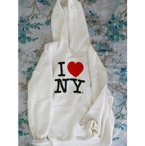 NYC White Hoodie